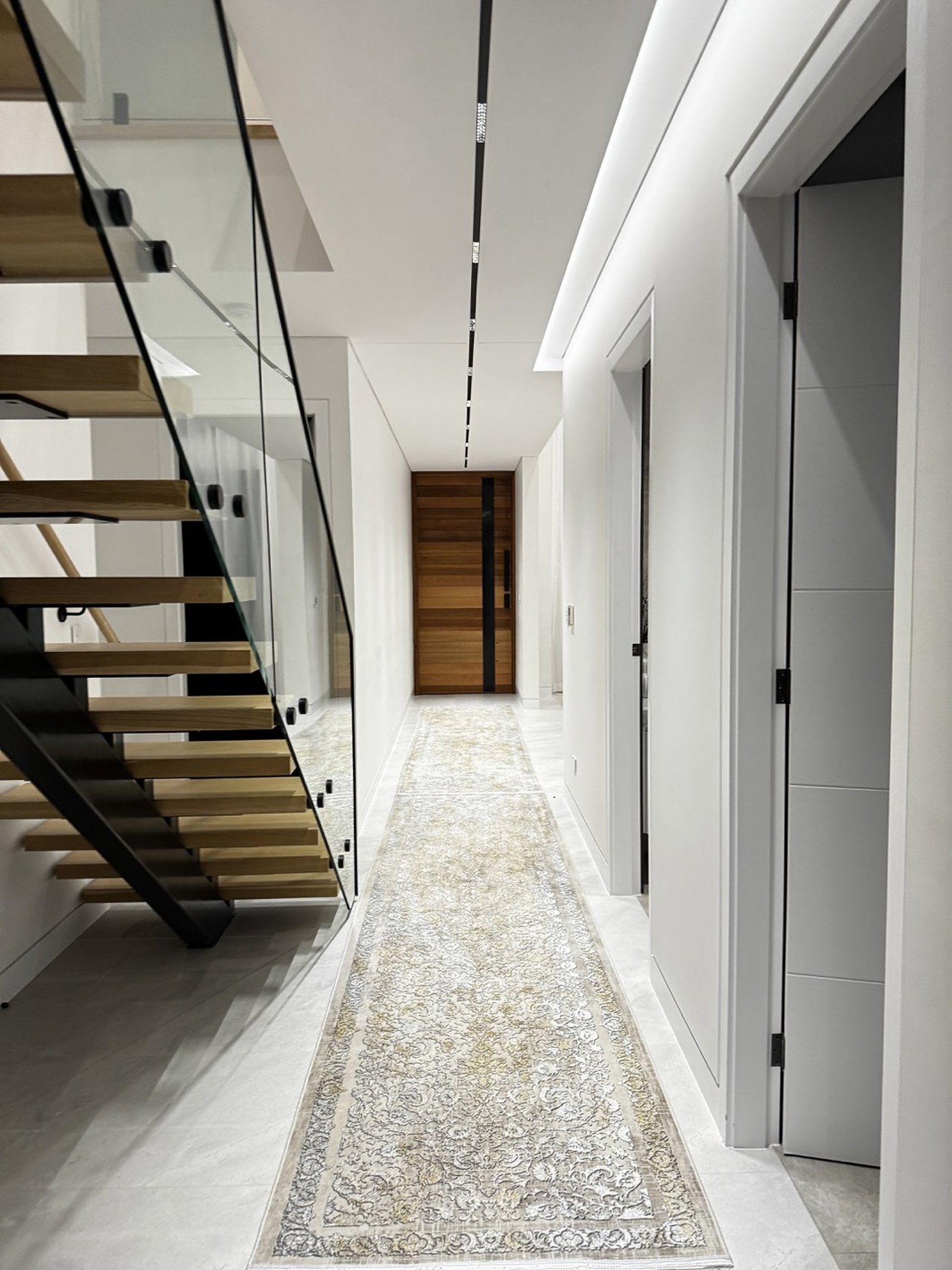 Detailed hallway and staircase in Lidcombe residence